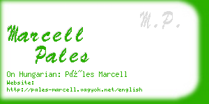 marcell pales business card